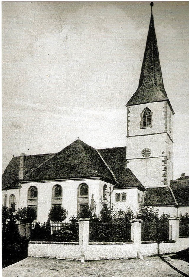 Historische Aufnahme aus dem katholisc...chiv: die einstige      Simultankirche  | Foto: Archiv