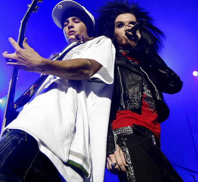 Auch ein Grund, Deutsch zu lernen: Bil...   von der deutschen Band Tokio Hotel   | Foto: DPA