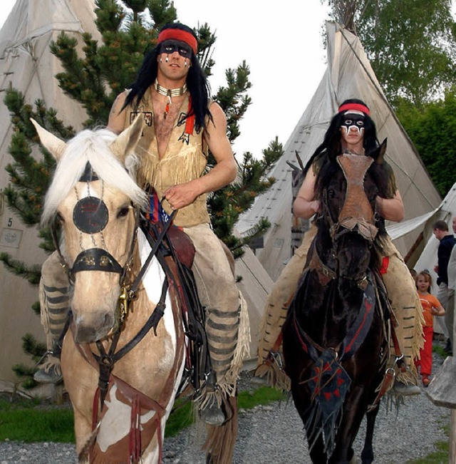 Indianer und Cowboys  treten beim ersten Country Festival am Wochenende auf.   | Foto: Europa-Park