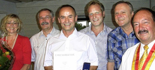 Katrin Baldrich, Hans-Peter Leonhardt,... Michel und Horst Teichmanis fehlten.   | Foto: Jo Hgg