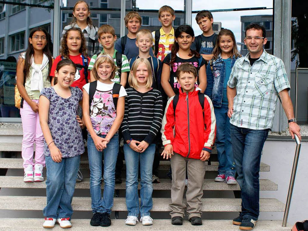 Die Klasse 4a der GHS Kippenheim mit ihrerm Lehrer Herr Zier