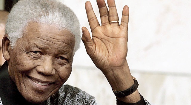 Nelson Mandela, der frhere Prsident ...ert am Samstag seinen 91. Geburtstag.   | Foto: dpa