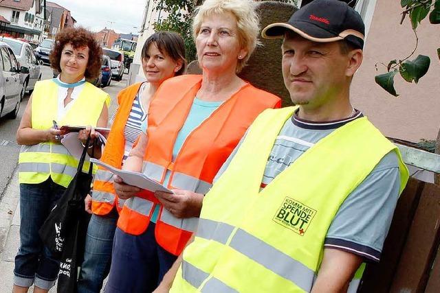 Friesenheimer demonstrieren gegen geplante Verkehrsfhrung