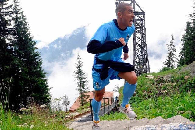 Fotos: Hartes Training fr den SC Freiburg in Schruns