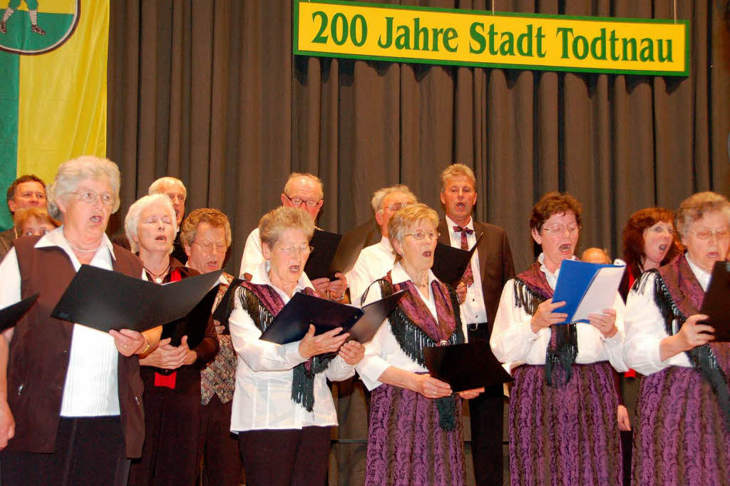 Mit dem Festakt in der Silberberghalle feierte Todtnau seine 200-jhrige Stadtgeschichte