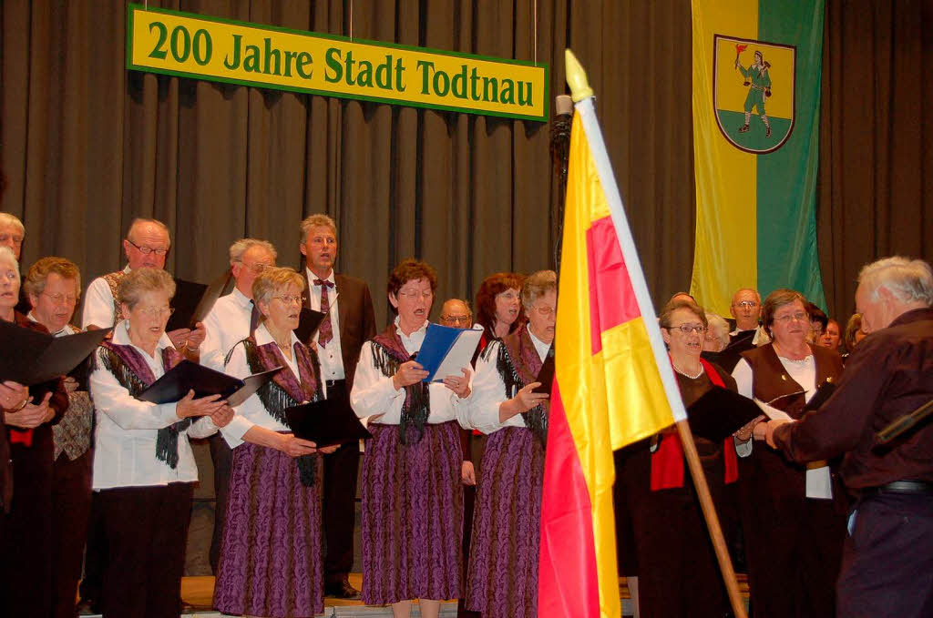 Mit dem Festakt in der Silberberghalle feierte Todtnau seine 200-jhrige Stadtgeschichte