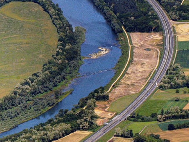 Der Wald zwischen Rhein und Autobahn w...lche  sdlich der Isteiner Schwellen.  | Foto: Erich Meyer