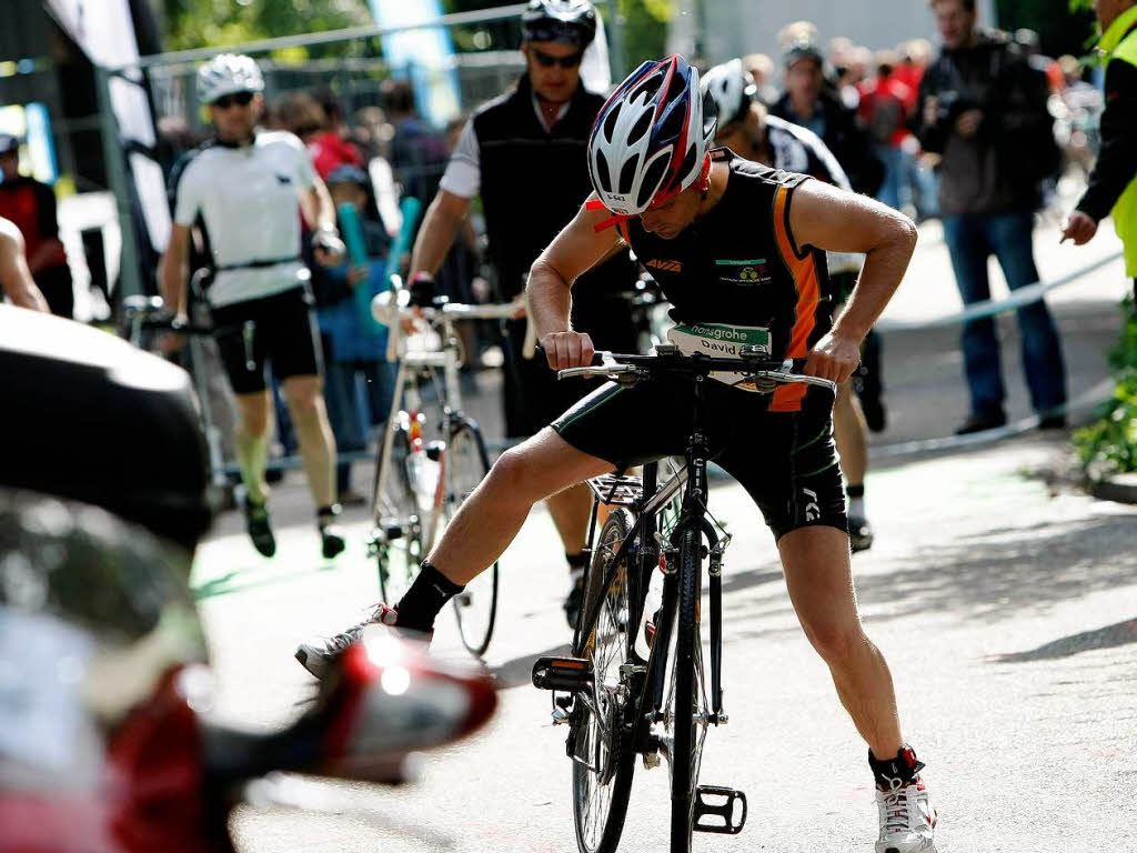 Impressionen vom Ersten Hansgrohe-Triathlon in Offenburg.