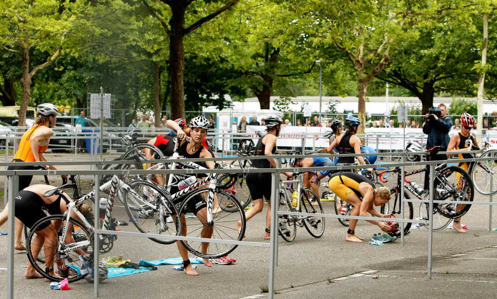 Impressionen vom Ersten Hansgrohe-Triathlon in Offenburg.