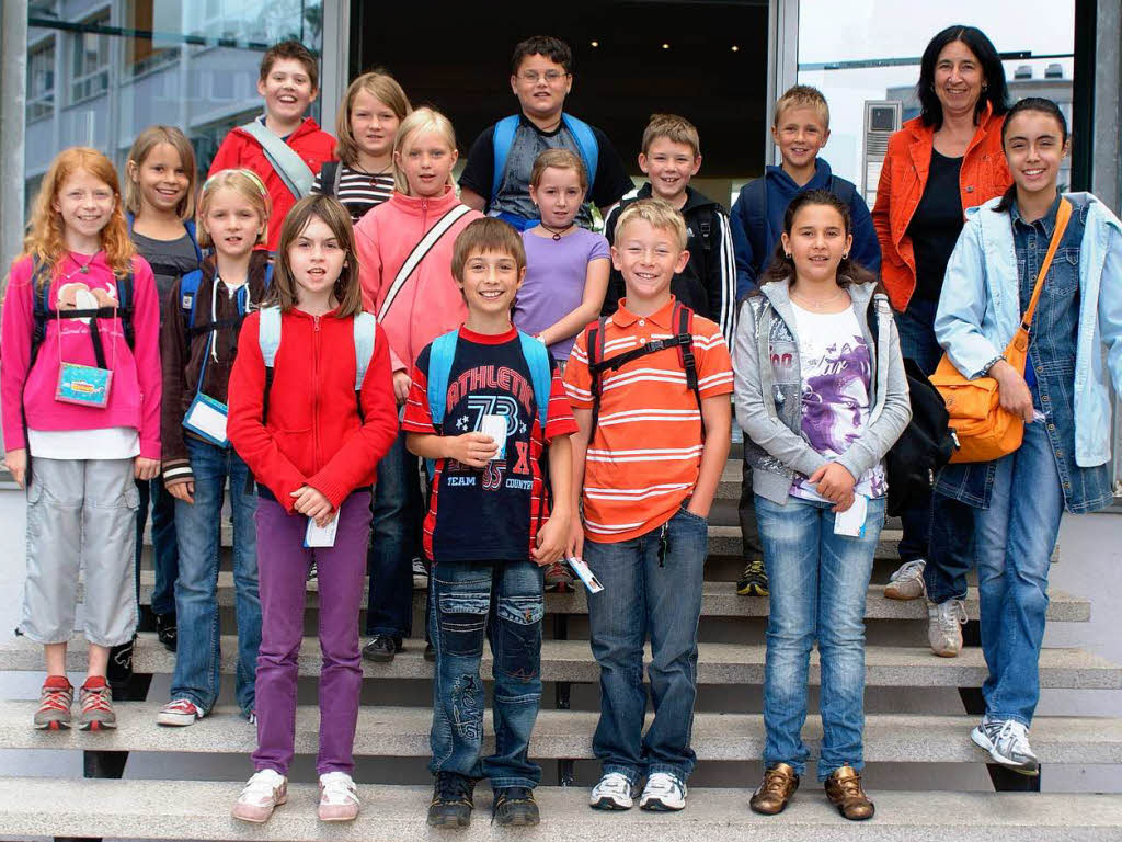 Die Klasse 4b der Silberbergschule Todtnau mit ihrer Lehrerin Frau Mller