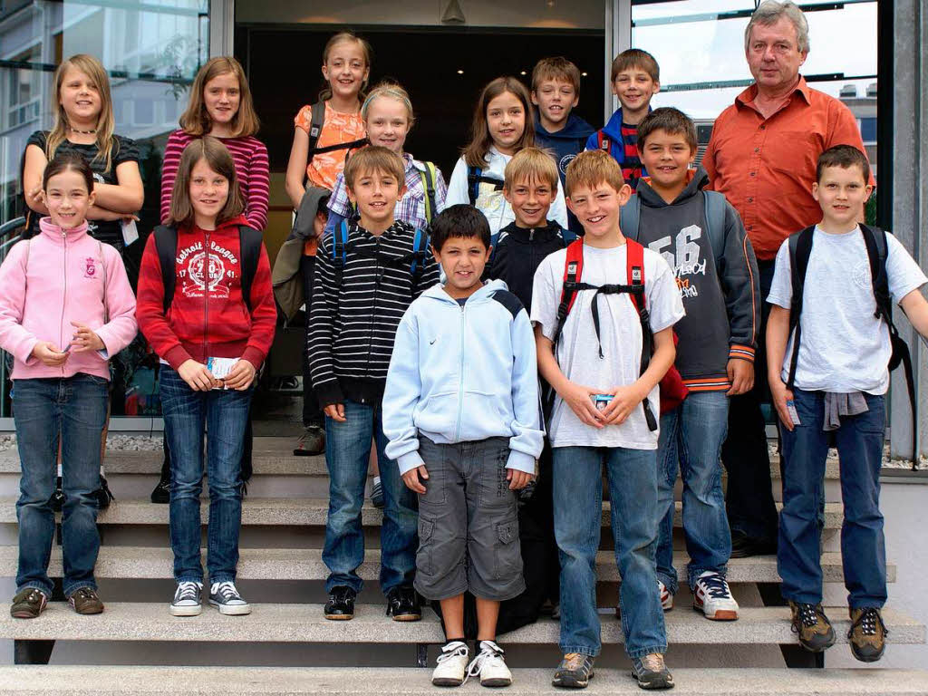 Die Klasse 4a der Silberbergschule Todtnau mit ihrem Lehrer Herr Stolzenburg