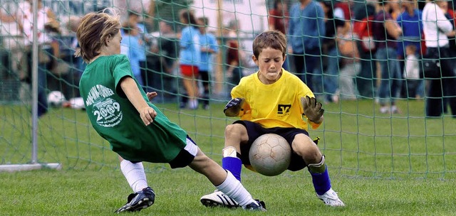 Voller Einsatz bei der Mini-WM der Grundschule   | Foto: wolfgang knstle