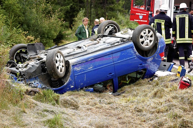 unfall b 315 vier schwerverletzte  | Foto: martin ganz