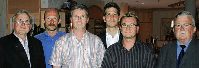 Der Landtagsabgeordnete Klaus Schle (... Dobler und Georg Lebtig (von links).   | Foto: Lothar Kpfer