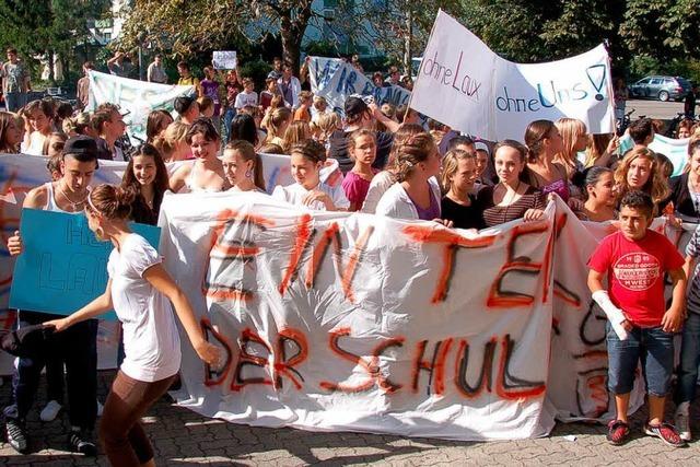 Schlerprotest an der Realschule