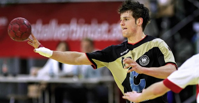 Jochen Geppert, Kapitn der deutschen A-Jugend-Handballer.   | Foto:  Michael Heuberger (A)