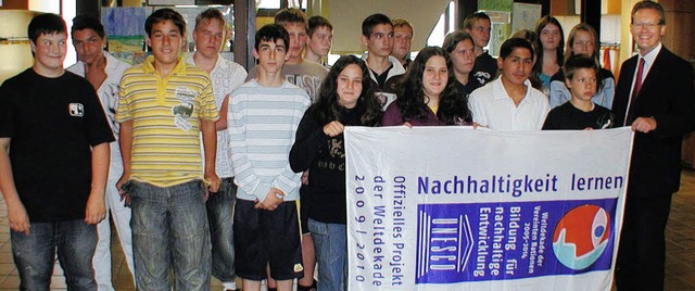 Die Schler der Schlerfirma der Rudolf-Graber-Schule    | Foto: Mark