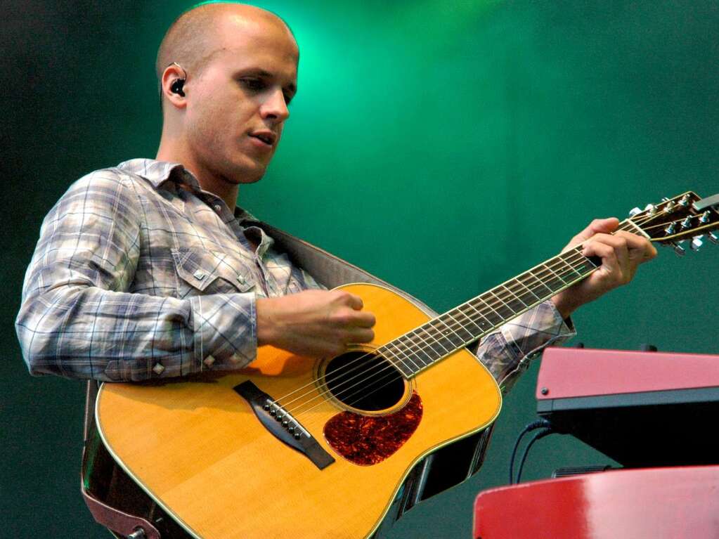 James Morrison und Milow verzauberten den Lrracher Marktplatz.