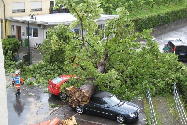 Unwetter in der Ortenau – viele Straßen blockiert