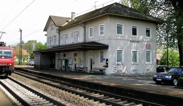 Die Gemeinde Schliengen will den Bahnh...ten und benutzerfreundlich umbauen.     | Foto: Bernd Michaelis