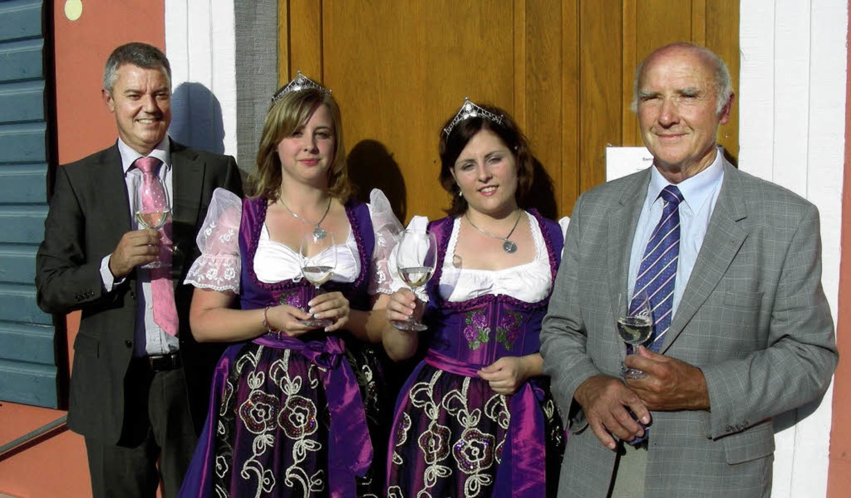 Empfang der Heimatgemeinde fr die Bad...en Weinbauverbands,  Gerhard Hurst.     | Foto: mario Schneberg