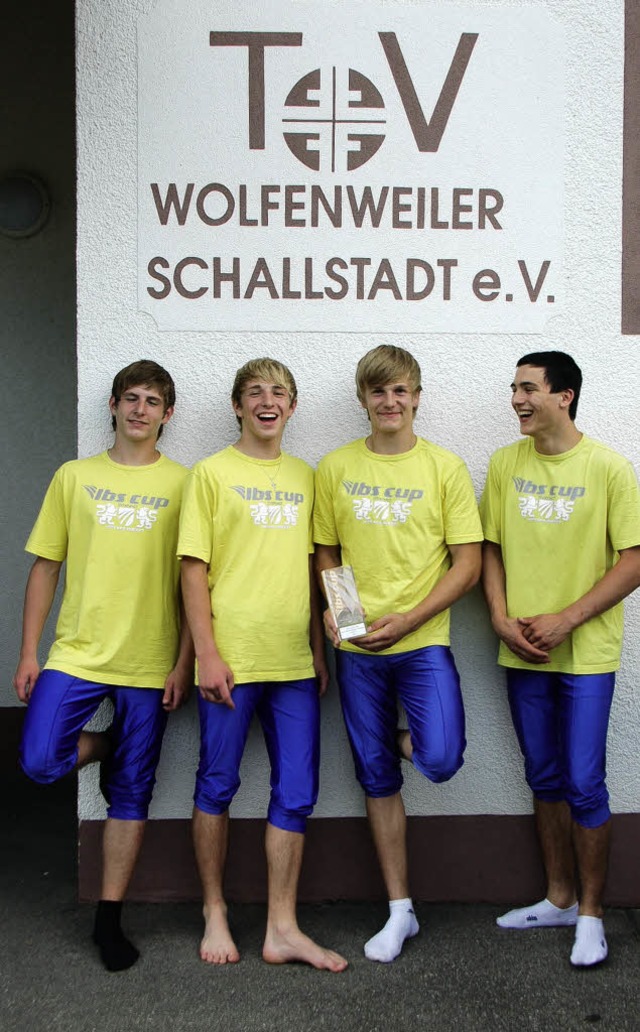 Erfolgreiche Turner (von links): Jrn ...rtin Kaiser, Joris Thomas, Thomas Rupp  | Foto: Dorothee Biedermann