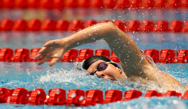 Die erfolgreiche Schwimmerin Petra Dal...statt um Hchstleistungen zu erzielen.  | Foto: ddp