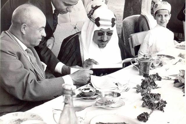 Vor 50 Jahren besuchte Knig Ibn Saud die Stadt