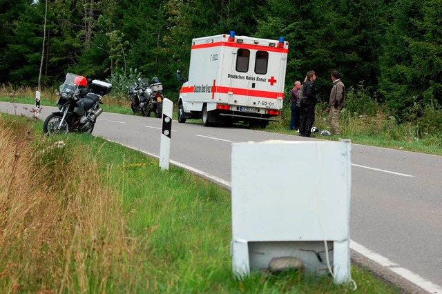 Der Khlschrank, der den Motorradfahrer zu Fall brachte.  | Foto: Martin Ganz