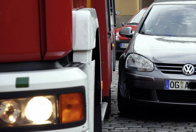 Zeitraubende Zirkelei: Im Ernstfall  b...n&#8217;s brennt, zhlt jede Sekunde.   | Foto: Heck