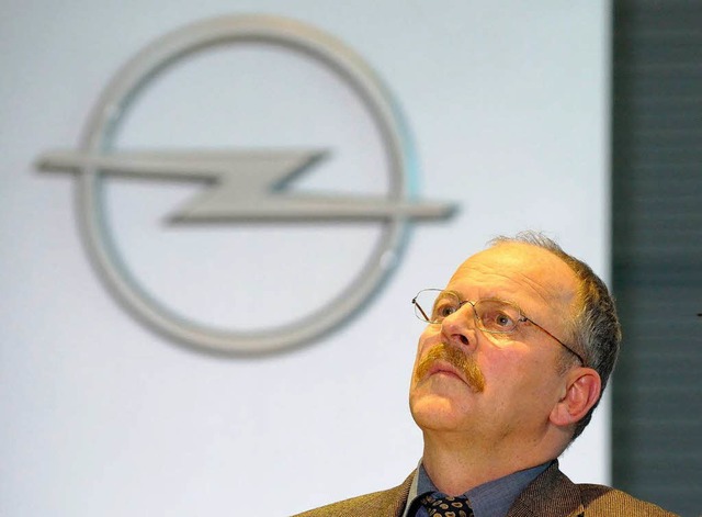 Der Opel-Gesamtbetriebsratsvorsitzende Klaus Franz  | Foto: dpa