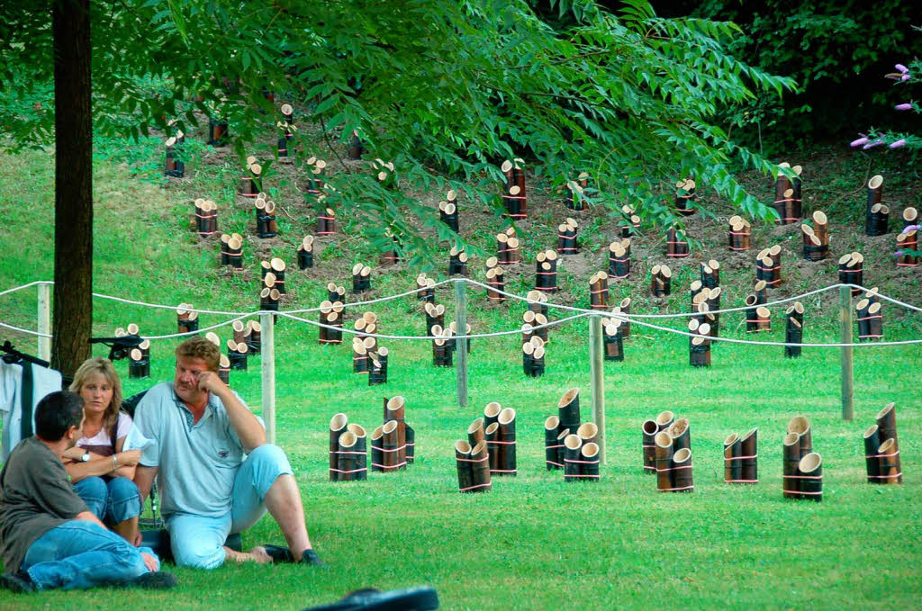 Es funkelte und blitzte berall im Bad Krozinger Kurpark. 10 000 Lichter und ebensoviele Besucher lieen das Lichterfest zum groen Event werden.