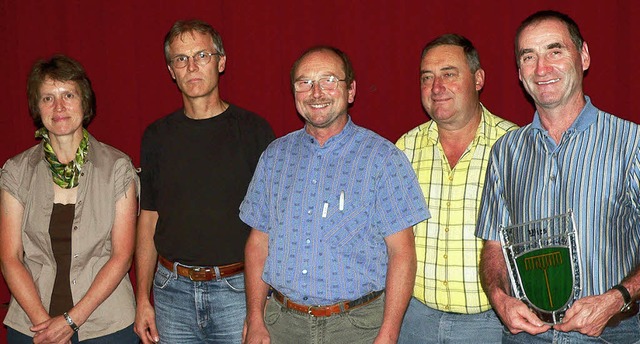 Verabschiedet aus dem Wieser Ortschaft...anfred Brombacher und Helmut Grether.   | Foto: Georg Diehl