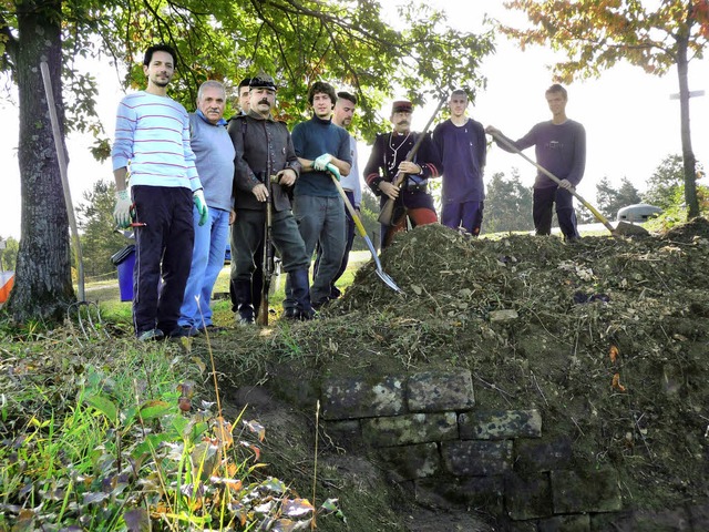 Arbeiten im Rahmen der Sozialen Rechtspflege in der festungsanlage Mutzig  | Foto: BZ