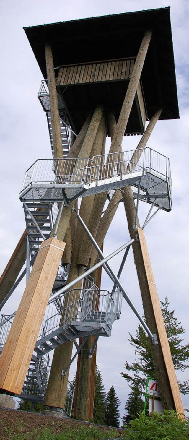 Der neue Aussichtsturm auf dem Hasenhorn wird am 1. August eingeweiht.    | Foto: Privat