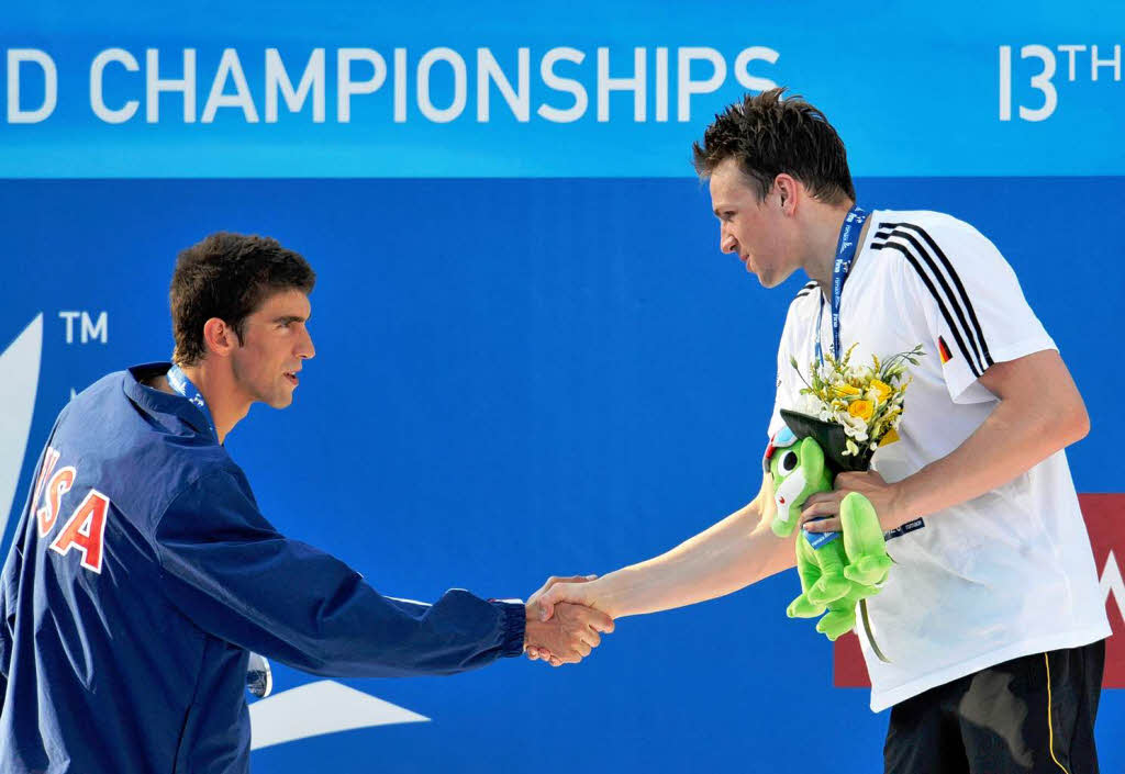 Phelps gratuliert fair.