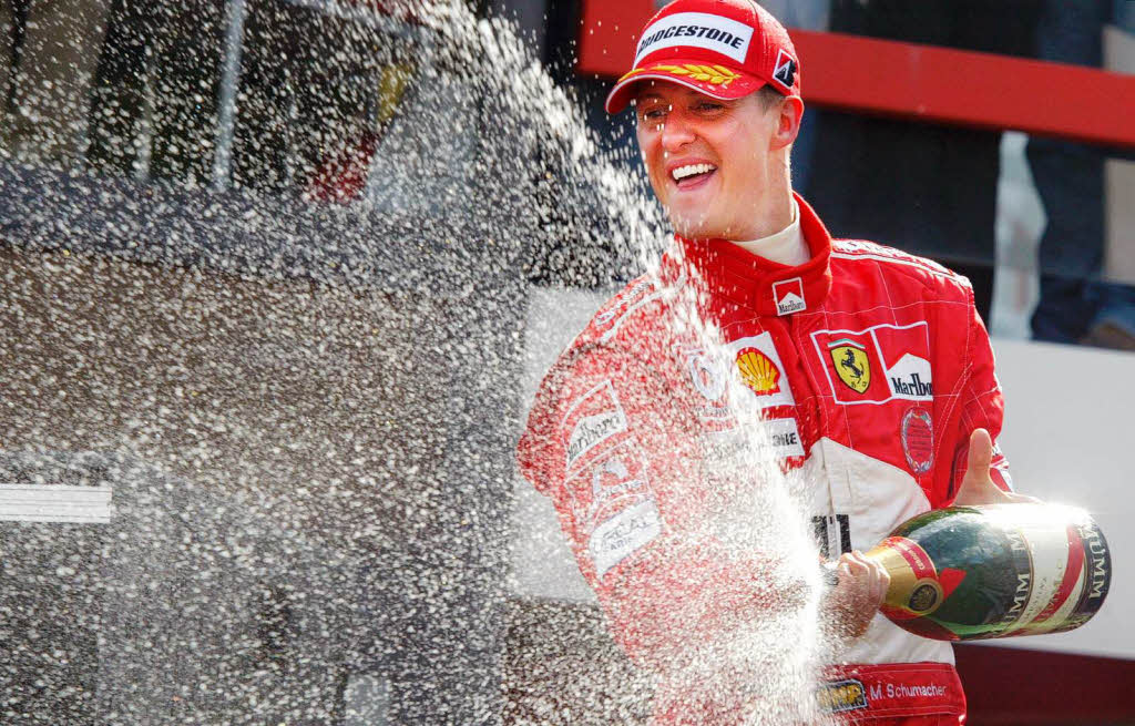 154 mal auf dem Podium – auch hier ist Schumacher spitze.