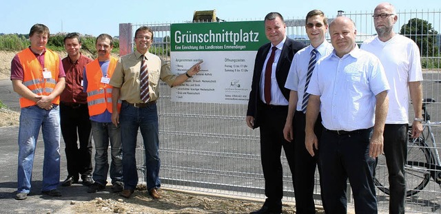 Grnschnittplatz und Recyclinghof sind...d Kreisrat Stefan Bilharz (Kenzingen)   | Foto: Landratsamt