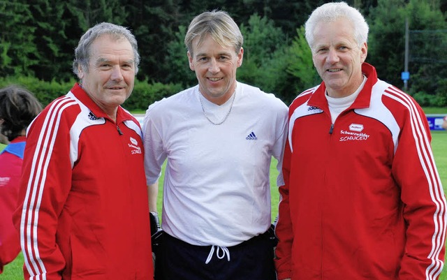 TuS Bonndorf, Trainerteam von links: T...o Bauer, Co-Trainer  Karl-Heinz Strau  | Foto: Ruoff