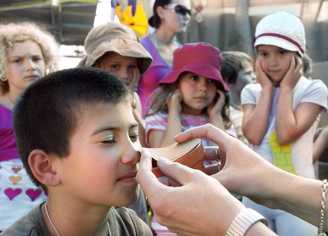 Eine Station beim Ferienerffnungsfest...e schon selbst drauf kommen<ppp></ppp>  | Foto: Gertrude Siefke