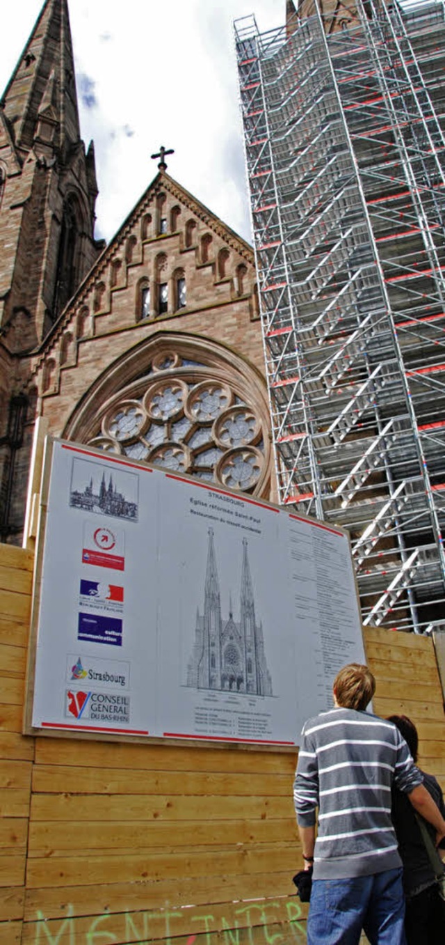 Die Saint-Paul-Kirche in Straburg wird fr mehrere Millionen Euro renoviert.   | Foto: bri