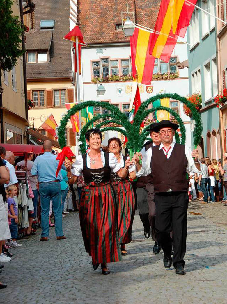 Staufen steht vier Tage lang im Zeichen des 55. regionalen Markgrfler Weinfestes.