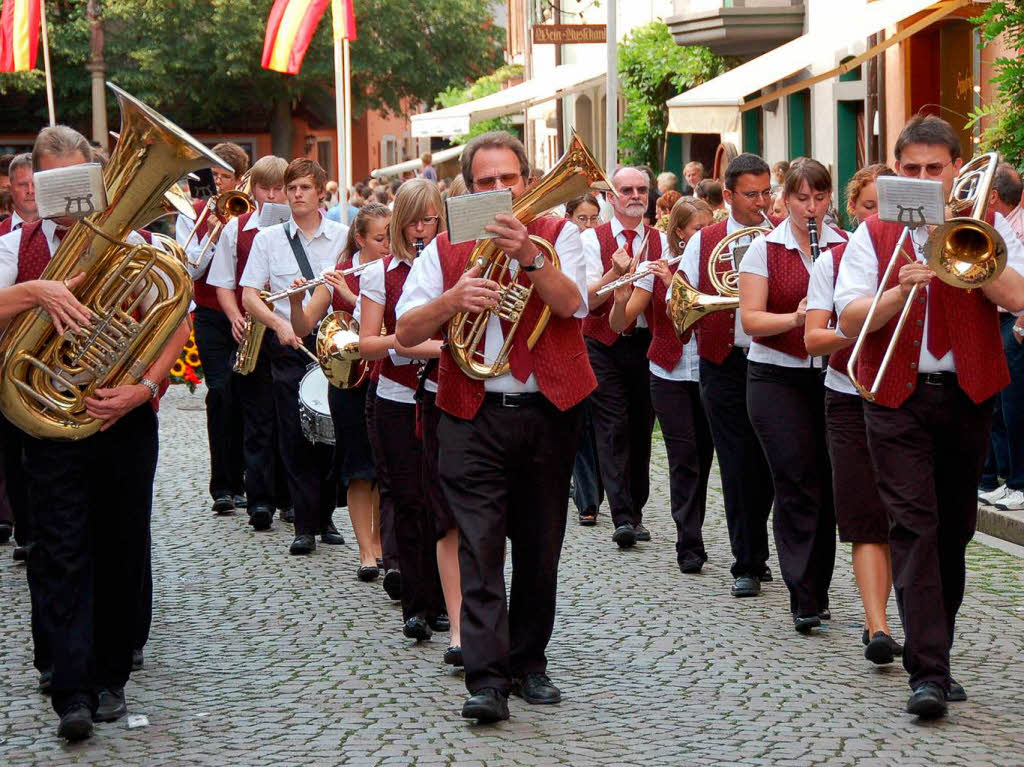 Staufen steht vier Tage lang im Zeichen des 55. regionalen Markgrfler Weinfestes.