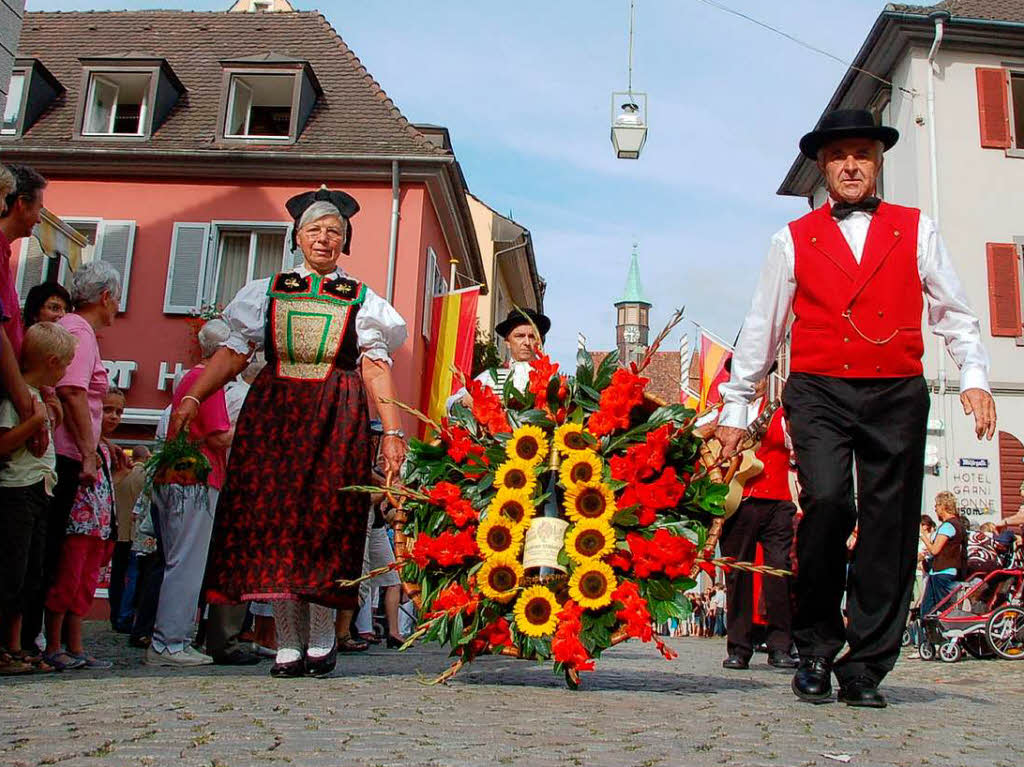 Staufen steht vier Tage lang im Zeichen des 55. regionalen Markgrfler Weinfestes.