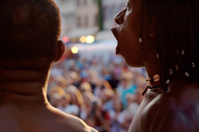 Das African Music Festival machte zum ...tation auf dem Emmendinger Marktplatz.  | Foto: Patrik Mller