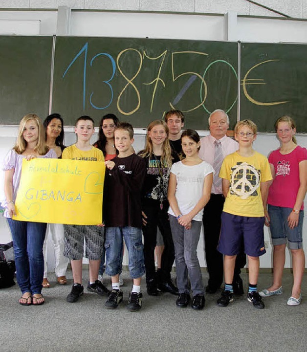1387,50 Euro sind beim S-Day der Hexentalschule zusammengekommen.   | Foto: Dorothee Biedermann