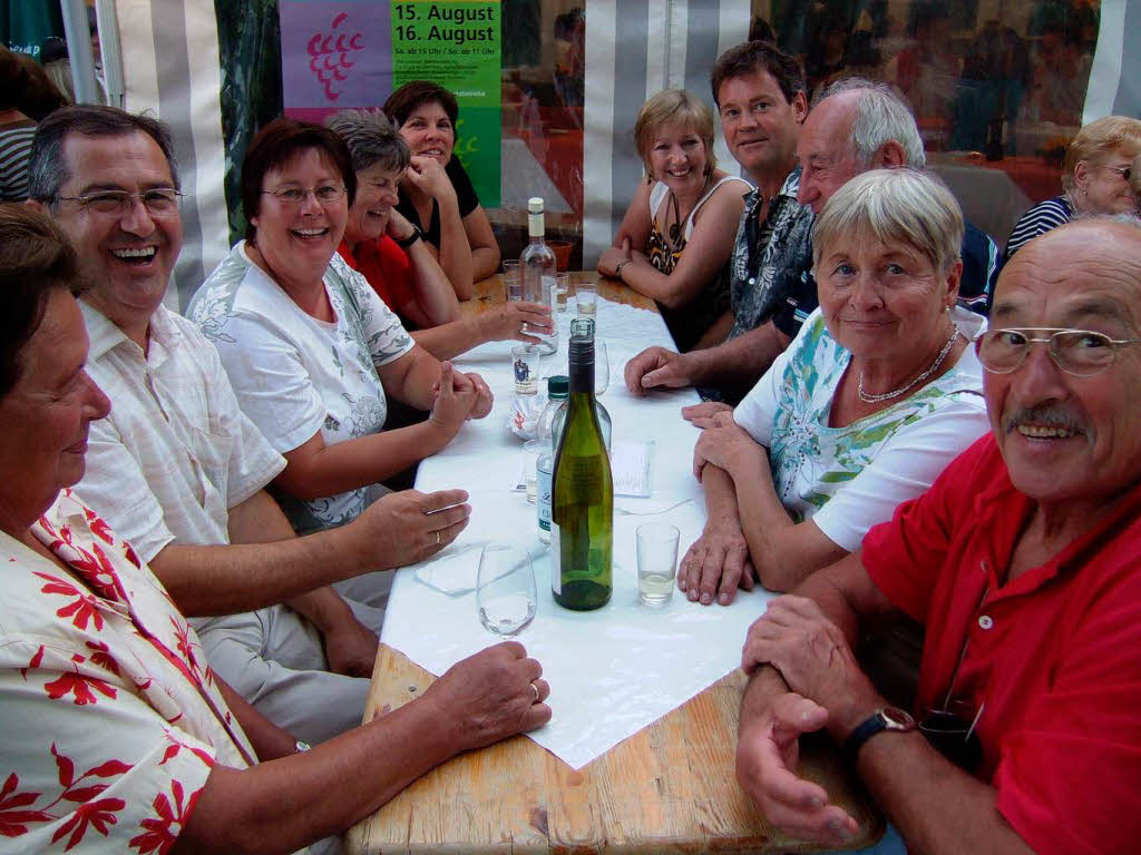 Das Markgrfler Weinfest in Staufen bringt festfreudige Menschen und guten Wein zusammen.