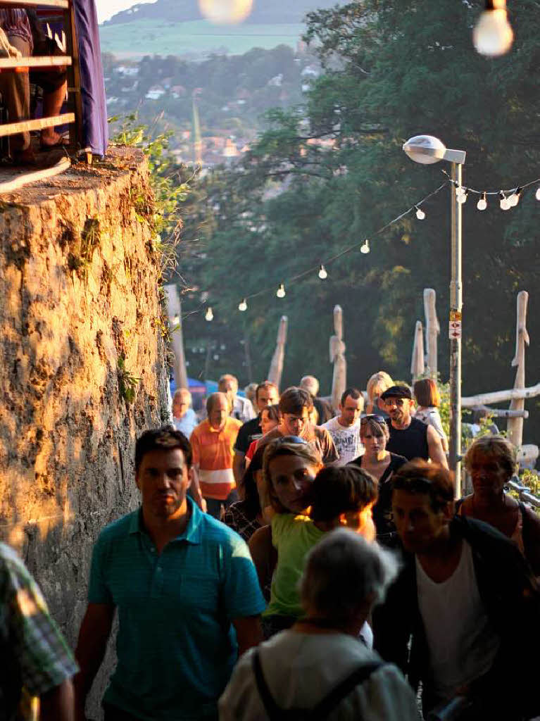 Besuchermagnet: Das Schlossbergfest in Freiburg.