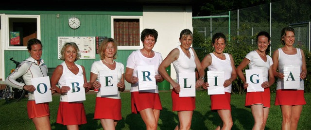 Die siegreiche 1. Damen-30-Mannschaft ...andel. Ulrike Gropp fehlt auf dem Foto  | Foto: privat