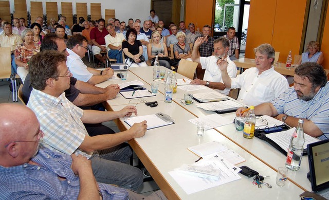 Gro war die Zuhrerkulisse bei der Sitzung des Ortschaftsrats Orschweier.   | Foto: Stefan Merkle